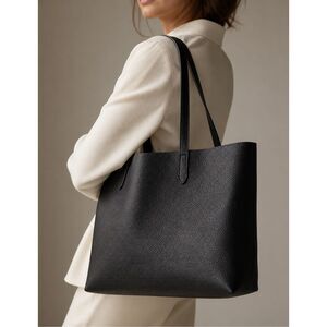 Cuyana Large Leather Structured Tote w/ Organizer Insert – Minimalist Quiet Luxu
